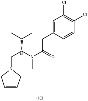 2-(3,4-Dichlorophenyl)-N-methyl-N-[(1S)-1-(2-isopropyl)-2-(1-(3-pyrrolinyl))ethyl]acetamide hydrochloride