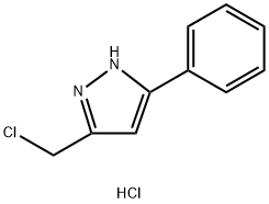 5-(chloromethyl)-3-phenyl-1H-pyrazole hydrochloride