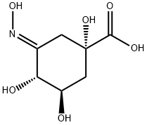 Cyclohexanecarboxylic acid, 1,3,4-trihydroxy-5-(hydroxyimino)-, (1S,3R,4R,5E)- (9CI)