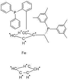 (R)-(+)-1-[(R)-2-(2'-二苯膦苯基)二茂铁基]乙基二(3,5-二甲苯基)膦