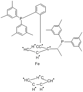 (R)-(+)-1-[(R)-2-(2'-二-3,5-二甲苯基膦苯基)二茂铁基]乙基二-3,5-二甲苯基膦