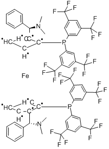 S,S)-(+)-2,2'-BIS[-(N,N-二甲氨基)(苯基)甲基]-1,1'-双(二环己基磷)二茂铁