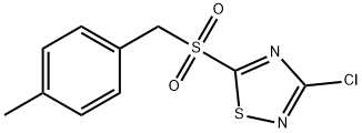 3-CHLORO-5-(4-METHYLBENZYLSULFONYL)-1,2,4-THIADIAZOLE