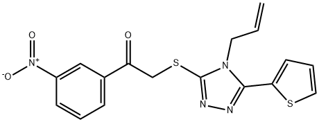 2-{[4-allyl-5-(2-thienyl)-4H-1,2,4-triazol-3-yl]sulfanyl}-1-{3-nitrophenyl}ethanone