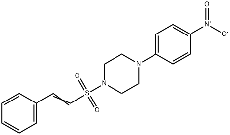 (E)-1-(4-nitrophenyl)-4-(styrylsulfonyl)piperazine