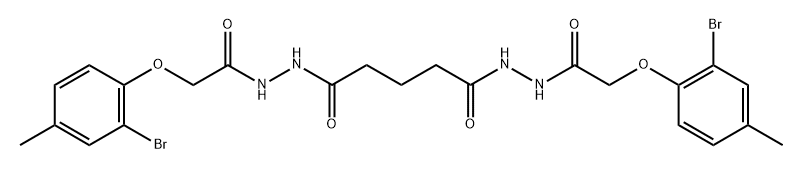 N'1,N'5-bis[(2-bromo-4-methylphenoxy)acetyl]pentanedihydrazide