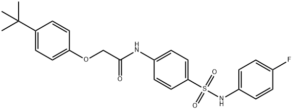 2-(4-tert-butylphenoxy)-N-(4-{[(4-fluorophenyl)amino]sulfonyl}phenyl)acetamide