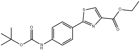 2-[4-(BOC-氨基)苯基]噻唑-4-甲酸乙酯