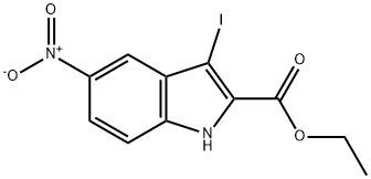 3-碘-5-硝基-1H-吲哚-2-羧酸乙酯