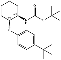 Carbamic acid, [(1R,2R)-2-[[4-(1,1-dimethylethyl)phenyl]thio]cyclohexyl]-, 1,1-dimethylethyl ester, rel- (9CI)