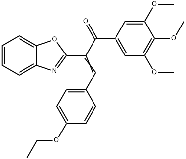 2-(1,3-benzoxazol-2-yl)-3-(4-ethoxyphenyl)-1-(3,4,5-trimethoxyphenyl)-2-propen-1-one