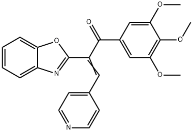 (2E)-2-(1,3-benzoxazol-2-yl)-3-(pyridin-4-yl)-1-(3,4,5-trimethoxyphenyl)prop-2-en-1-one