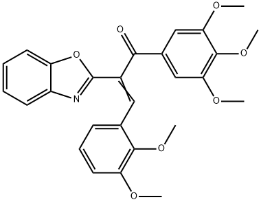 2-(1,3-benzoxazol-2-yl)-3-(2,3-dimethoxyphenyl)-1-(3,4,5-trimethoxyphenyl)-2-propen-1-one