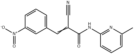 (E)-2-cyano-N-(6-methylpyridin-2-yl)-3-(3-nitrophenyl)acrylamide