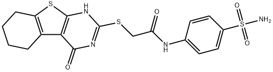 2-((4-oxo-3,4,5,6,7,8-hexahydrobenzo[4,5]thieno[2,3-d]pyrimidin-2-yl)thio)-N-(4-sulfamoylphenyl)acetamide