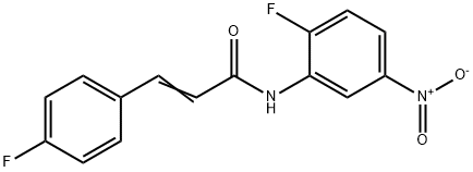 (2E)-N-(2-fluoro-5-nitrophenyl)-3-(4-fluorophenyl)prop-2-enamide