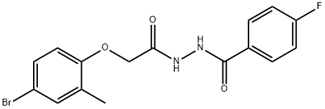 N'-[(4-bromo-2-methylphenoxy)acetyl]-4-fluorobenzohydrazide