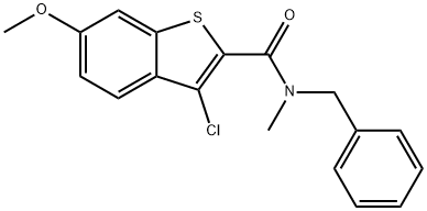 N-benzyl-3-chloro-6-methoxy-N-methyl-1-benzothiophene-2-carboxamide