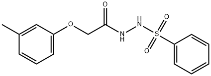 2-(3-methylphenoxy)-N'-(phenylsulfonyl)acetohydrazide