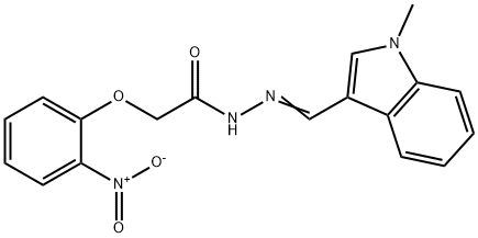 2-{2-nitrophenoxy}-N'-[(1-methyl-1H-indol-3-yl)methylene]acetohydrazide