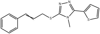 3-(cinnamylthio)-4-methyl-5-(thiophen-2-yl)-4H-1,2,4-triazole