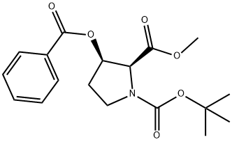 (2S,3R)-N-叔丁氧羰基-3-苯甲酰氧基-2-吡咯烷甲酸甲酯