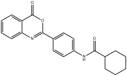 N-[4-(4-oxo-4H-3,1-benzoxazin-2-yl)phenyl]cyclohexanecarboxamide
