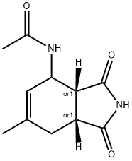 Acetamide, N-[(3aR,7aR)-2,3,3a,4,7,7a-hexahydro-6-methyl-1,3-dioxo-1H-isoindol-4-yl]-, rel- (9CI)