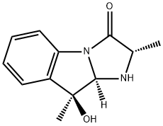 3H-Imidazo[1,2-a]indol-3-one, 1,2,9,9a-tetrahydro-9-hydroxy-2,9-dimethyl-, (2S,9S,9aR)- (9CI)