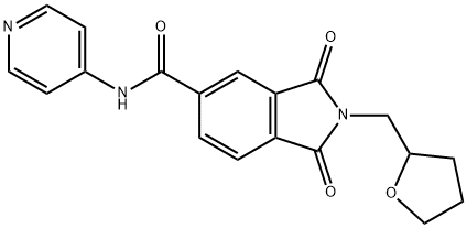 1,3-二氧代-2-[(氧杂环戊烷-2-基)甲基]-N-(吡啶-4-基)-2,3-二氢-1H-异吲哚-5-甲酰胺