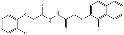 2-[(1-bromo-2-naphthyl)oxy]-N'-[(2-chlorophenoxy)acetyl]acetohydrazide
