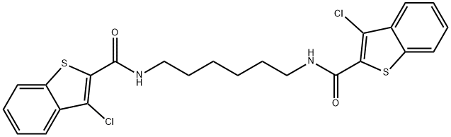 N,N'-1,6-hexanediylbis(3-chloro-1-benzothiophene-2-carboxamide)