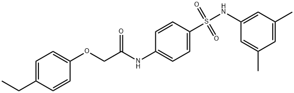 N-(4-{[(3,5-dimethylphenyl)amino]sulfonyl}phenyl)-2-(4-ethylphenoxy)acetamide