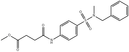 methyl 4-[(4-{[benzyl(methyl)amino]sulfonyl}phenyl)amino]-4-oxobutanoate