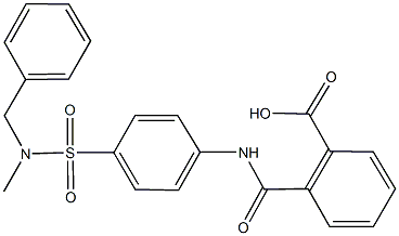 2-[(4-{[benzyl(methyl)amino]sulfonyl}anilino)carbonyl]benzoic acid