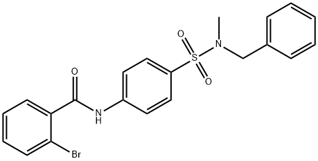 N-(4-{[benzyl(methyl)amino]sulfonyl}phenyl)-2-bromobenzamide