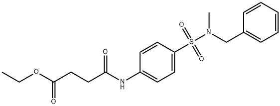 ethyl 4-[(4-{[benzyl(methyl)amino]sulfonyl}phenyl)amino]-4-oxobutanoate