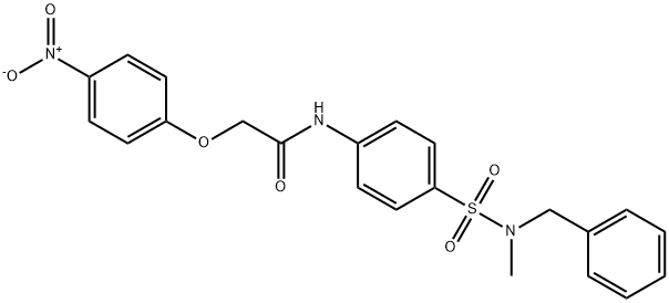 N-(4-{[benzyl(methyl)amino]sulfonyl}phenyl)-2-{4-nitrophenoxy}acetamide