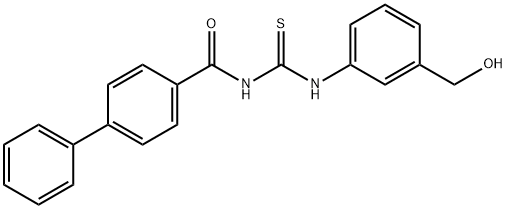 N-({[3-(hydroxymethyl)phenyl]amino}carbonothioyl)-4-biphenylcarboxamide
