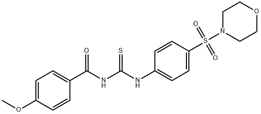4-methoxy-N-({[4-(4-morpholinylsulfonyl)phenyl]amino}carbonothioyl)benzamide