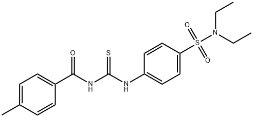 N-[({4-[(diethylamino)sulfonyl]phenyl}amino)carbonothioyl]-4-methylbenzamide