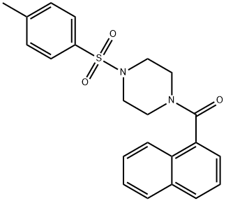 {4-[(4-methylphenyl)sulfonyl]piperazin-1-yl}(naphthalen-1-yl)methanone