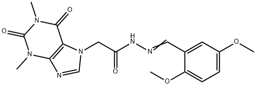 N'-[(E)-(2,5-dimethoxyphenyl)methylidene]-2-(1,3-dimethyl-2,6-dioxo-1,2,3,6-tetrahydro-7H-purin-7-yl)acetohydrazide