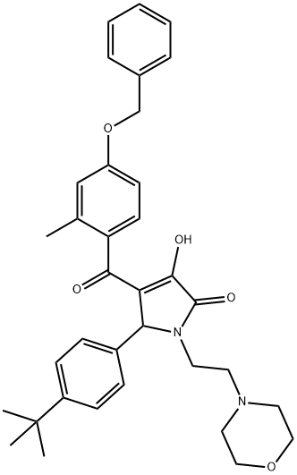 4-[4-(benzyloxy)-2-methylbenzoyl]-5-(4-tert-butylphenyl)-3-hydroxy-1-[2-(4-morpholinyl)ethyl]-1,5-dihydro-2H-pyrrol-2-one