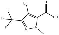 4-Bromo-2-methyl-5-(trifluoromethyl)pyrazole-3-carboxylic acid