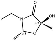 4-Oxazolidinone, 3-ethyl-5-hydroxy-2,5-dimethyl-, (2R,5S)-rel- (9CI)