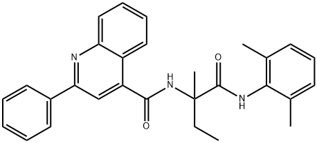 4-Quinolinecarboxamide,N-[1-[[(2,6-dimethylphenyl)amino]carbonyl]-1-methylpropyl]-2-phenyl-(9CI)