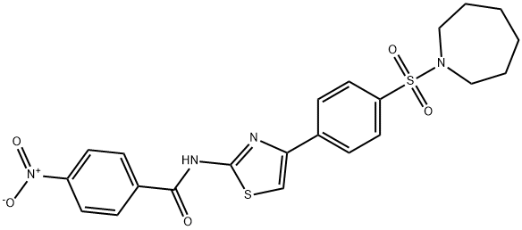 N-{4-[4-(azepan-1-ylsulfonyl)phenyl]-1,3-thiazol-2-yl}-4-nitrobenzamide