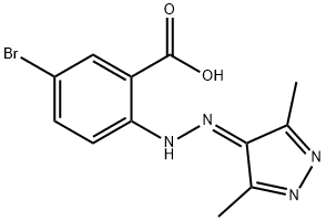 5-溴-2-(2-(3,5-二甲基-4H-吡唑-4-亚基)肼基)苯甲酸