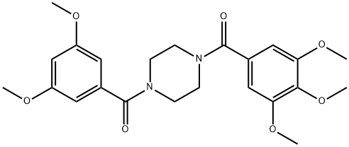 (3,5-dimethoxyphenyl){4-[(3,4,5-trimethoxyphenyl)carbonyl]piperazin-1-yl}methanone